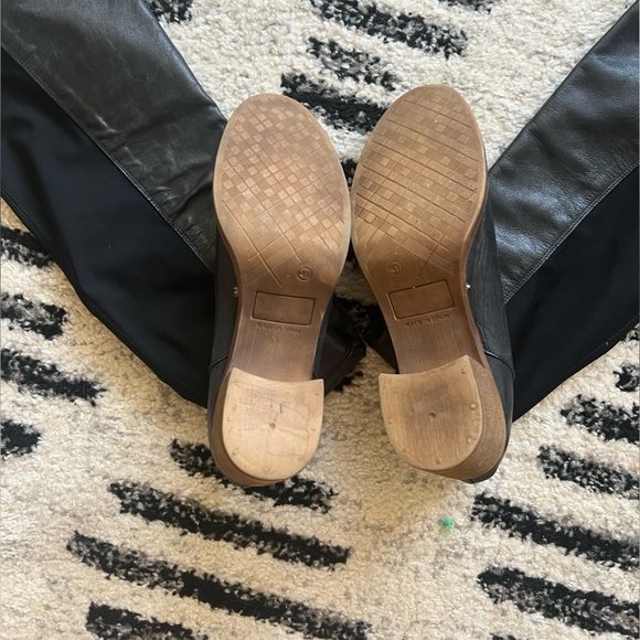 Free People Leather Boots Knee High Western Chelsea - Picture 2 of 3